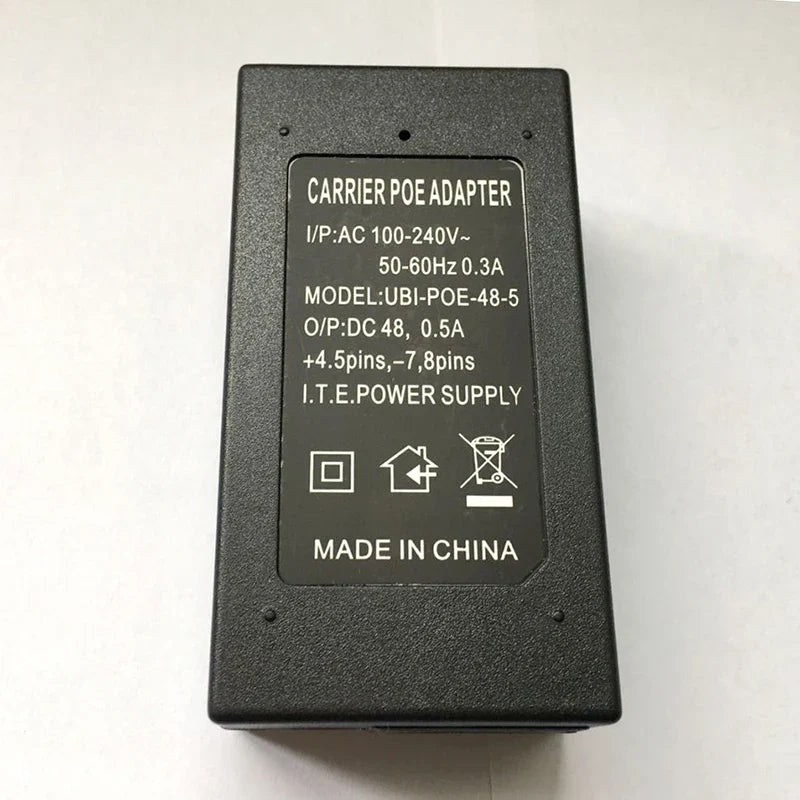 ESCAM 48V PoE Injector Adapter for IP Cameras | 15.4W Ethernet PoE Injector Adapter Qme