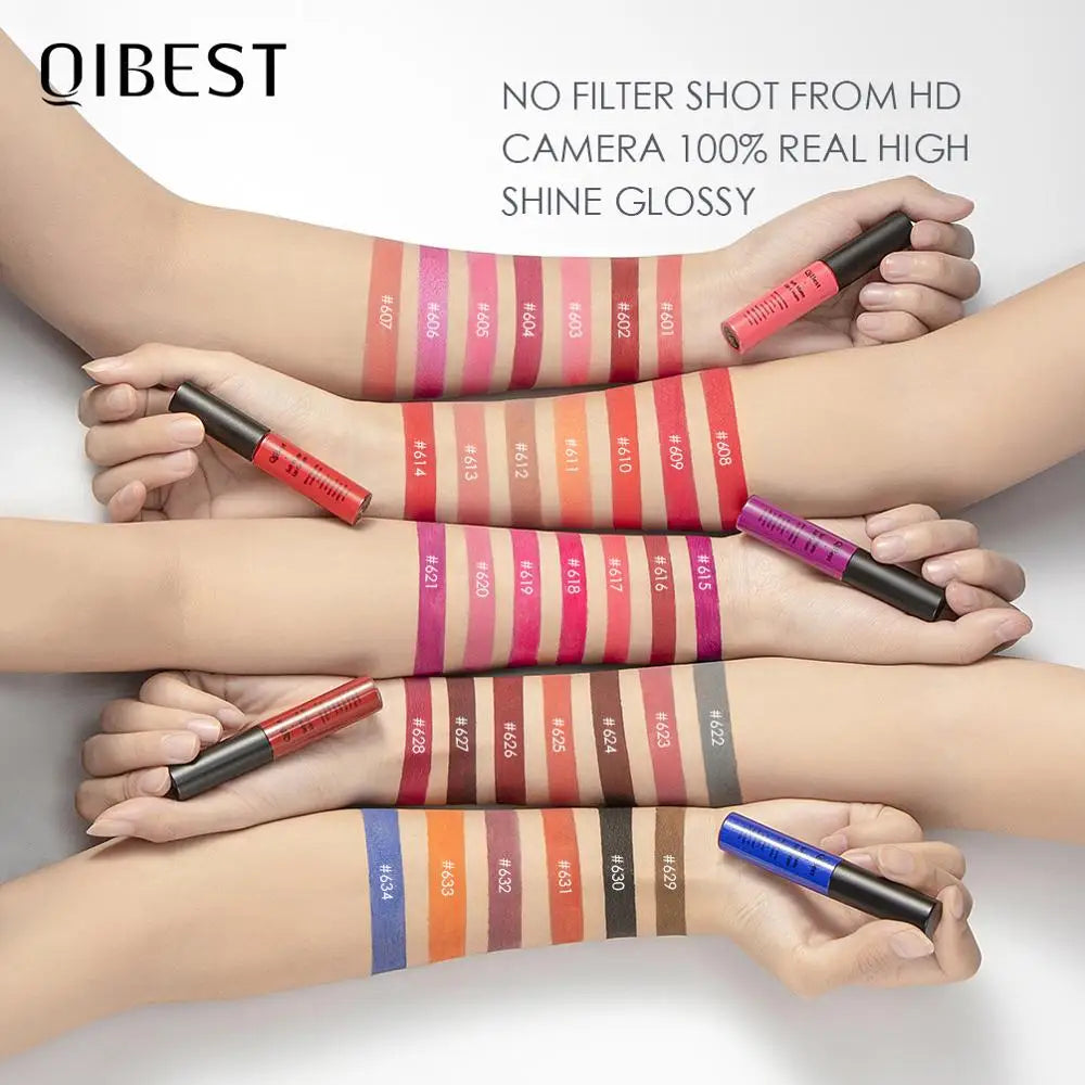 Velvet Matte Lip Gloss – Long-Lasting Non-Transfer | 29 Shades Matte Lip Gloss Qme