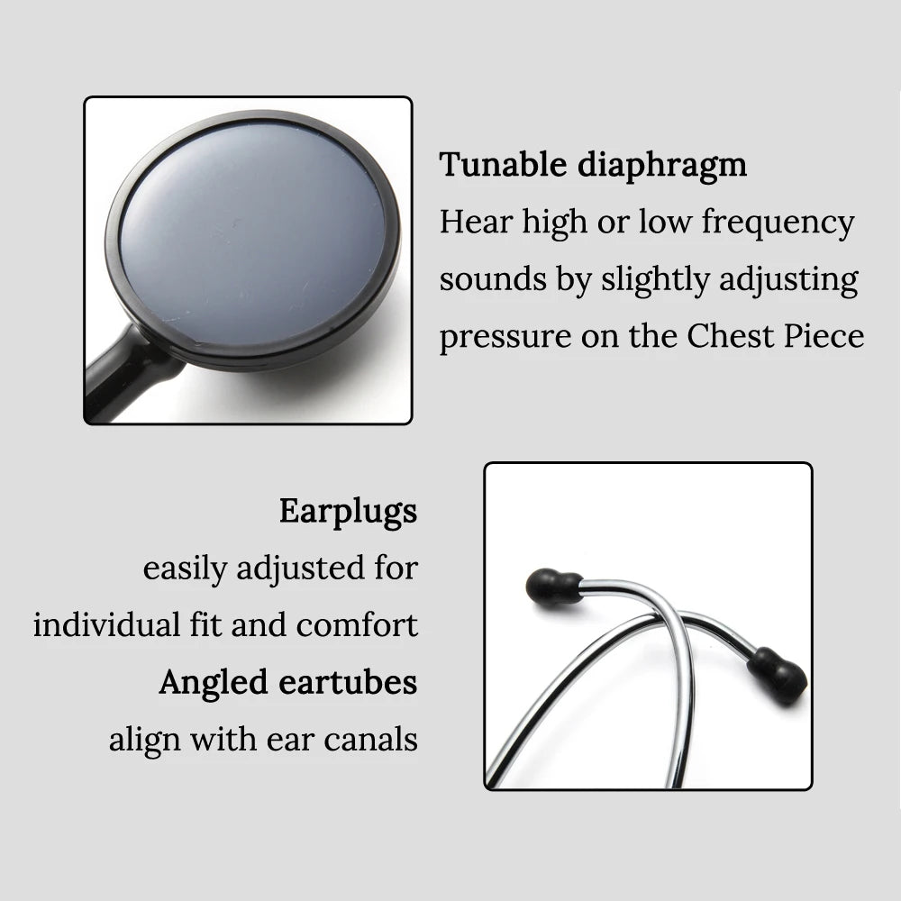 XceeFit Single Head Cardiology Stethoscope – Silver Cardiology Stethoscope Qst