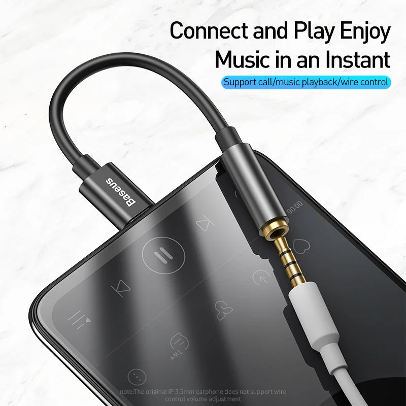 Baseus USB-C to 3.5mm Headphone AUX Adapter – Model L54 Audio Adapter Cable Qst