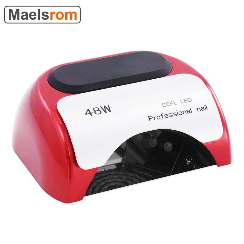 48W UV LED Nail Lamp – CCFL Gel Dryer with Auto Sensor UV LED Nail Lamp Qst