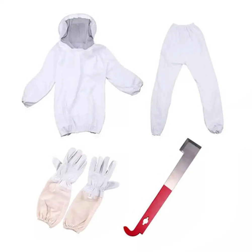 Professional White Split Beekeeping Suit with Gloves & Veil Beekeeping Protection Suit Qme White CN
