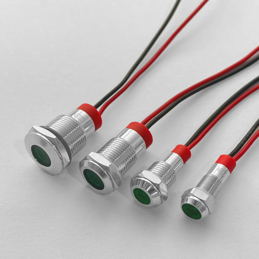 IP67 Waterproof Metal LED Signal Indicator Pilot Light LED Indicator Light Qme
