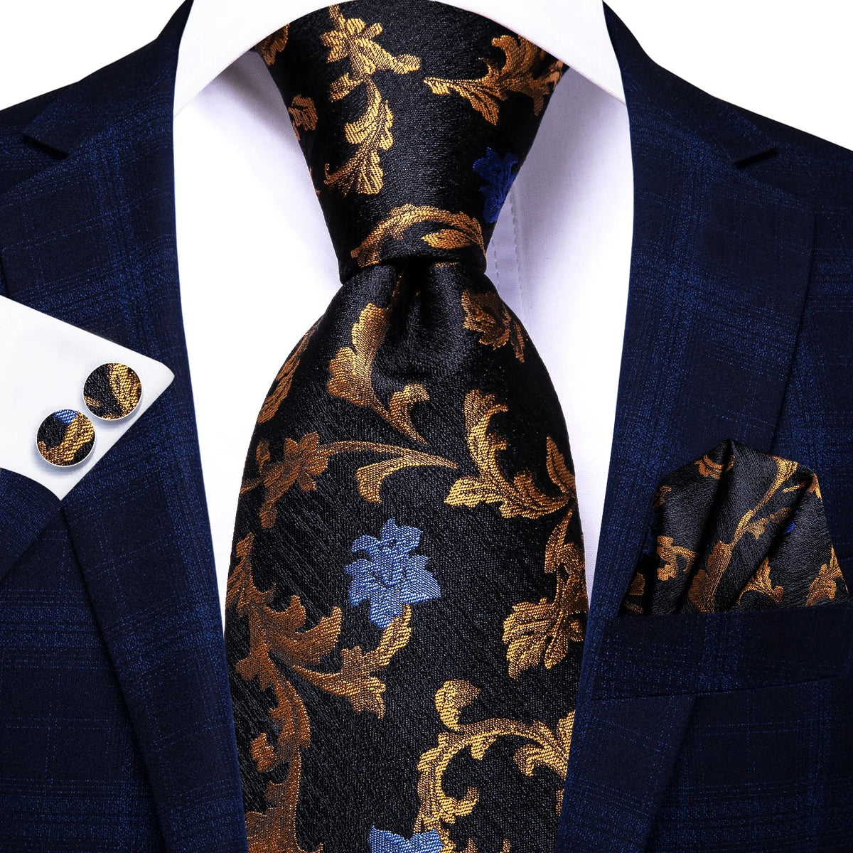 Men's Floral Necktie – Wedding & Party Tie | 46 Colors Floral Necktie Qme SN-3331