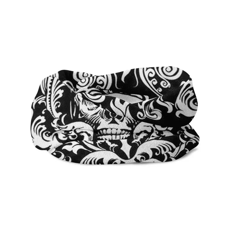 3D Skull Magic Scarf – Anti-UV Outdoor Neck Tube Bandana Turban Magic Neck Scarf Qme