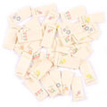 50pcs Flower Printed Washable Fabric Labels – Sewing & Craft Tags Fabric Sewing Labels Qme Random mixed