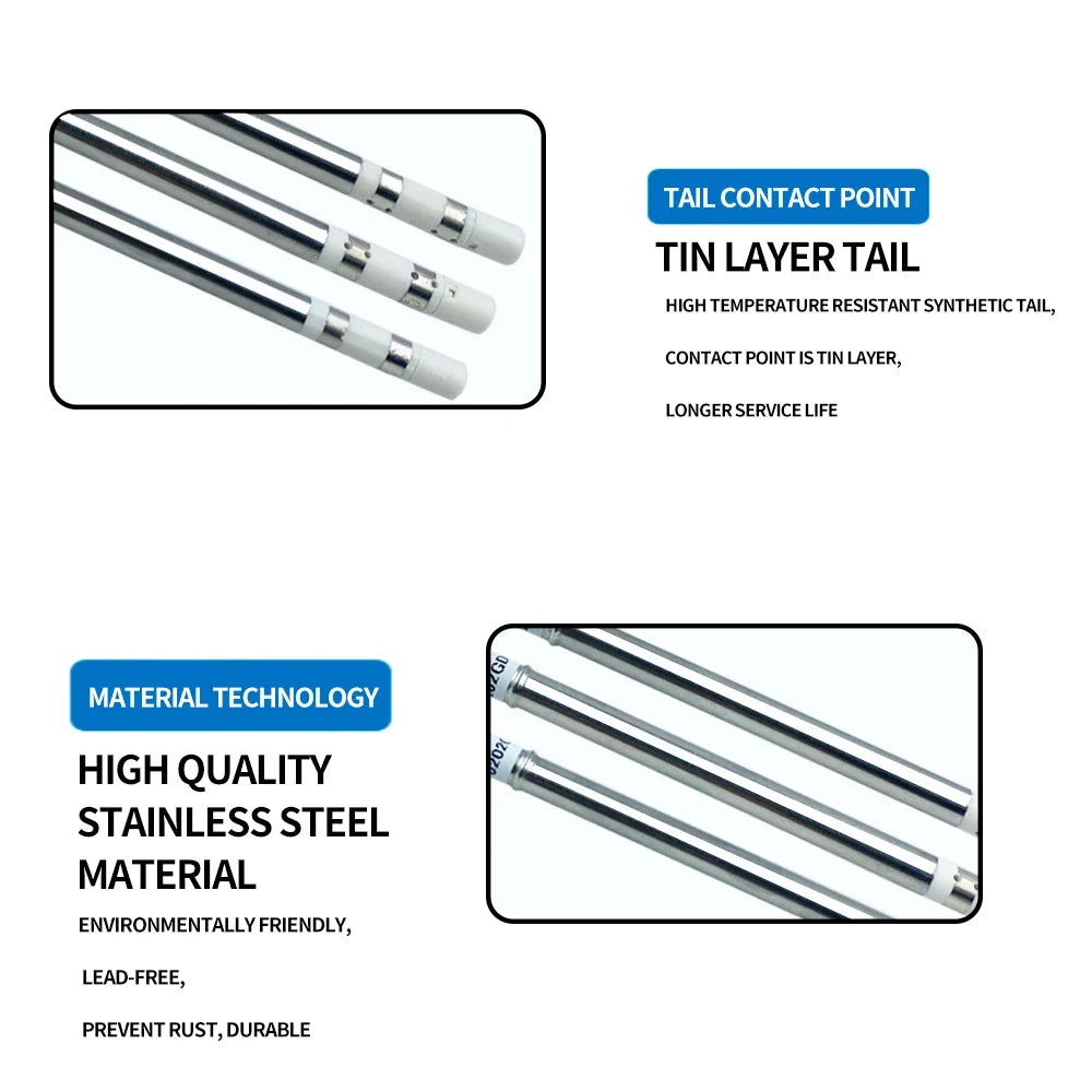 Lefavor T12 Soldering Iron Tips for FX951 FX-952 Station Soldering Iron Tips Qme