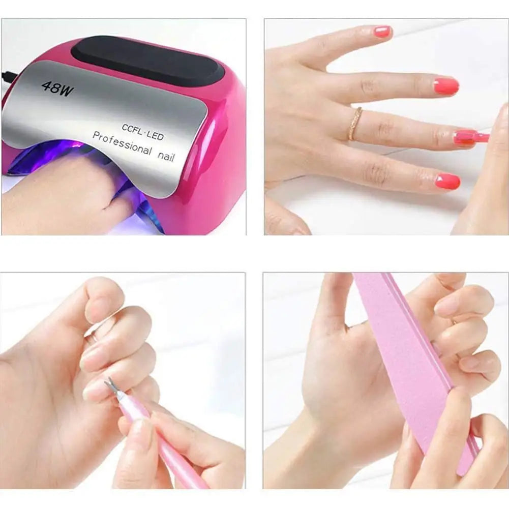 48W UV LED Nail Lamp – CCFL Gel Dryer with Auto Sensor UV LED Nail Lamp Qst