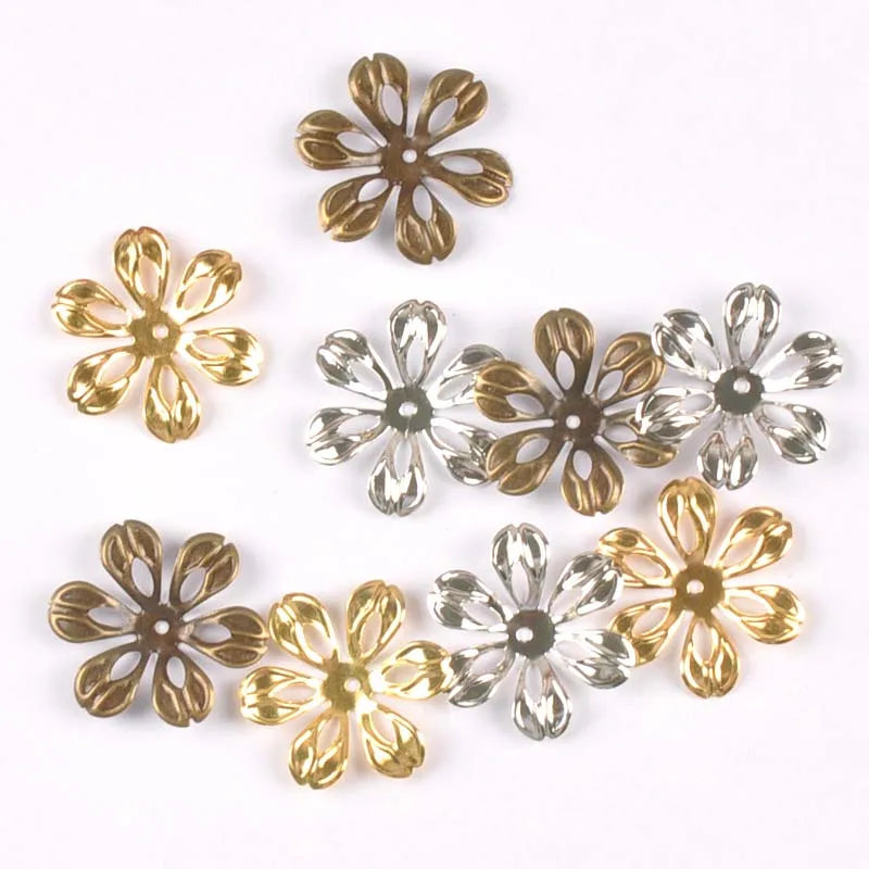 24mm Vintage Filigree Flower Metal Connectors – Jewelry Making Jewelry Making Connectors Qme