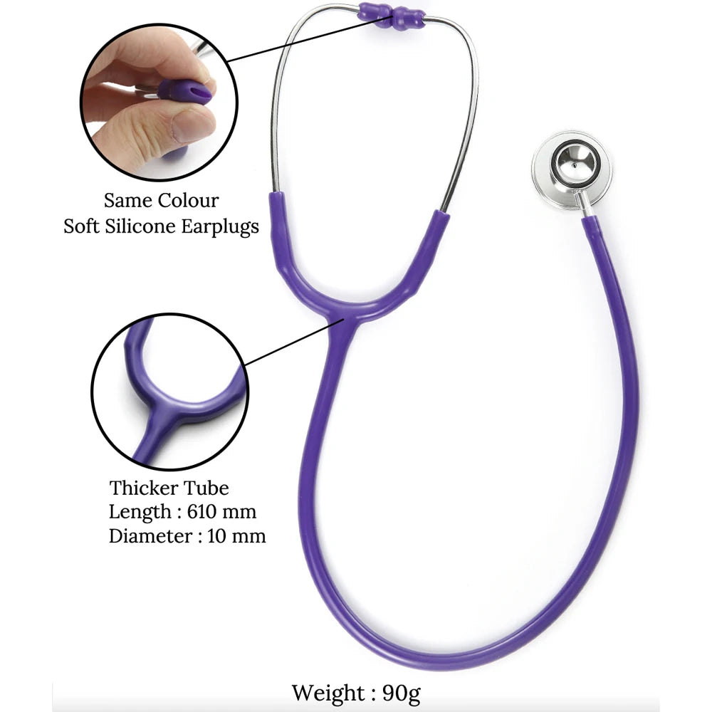 Dual Head Medical Stethoscope – Doctor, Nurse & Vet Use Medical Stethoscope Qst