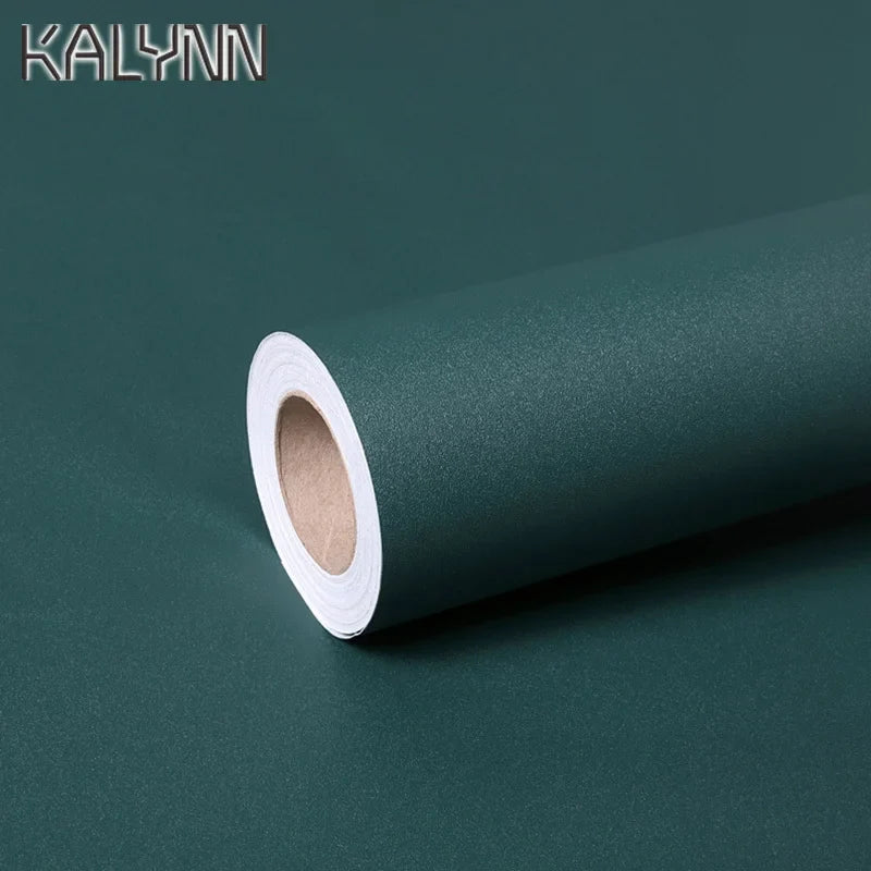 Dark Green Self-Adhesive Vinyl Wallpaper & Drawer Liner – Waterproof Self-Adhesive Wallpaper Qme