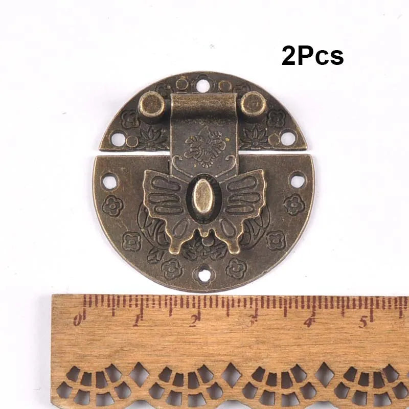 Vintage Brass Latch Hook for Jewelry & Wooden Boxes | 8 Colors Decorative Box Latch Qme 2pcs 2