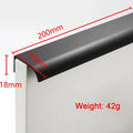 Hidden Handle Kitchen Cabinet Pulls – Aluminum, Black, 7 Colors Cabinet Drawer Pulls Qme black 200mm