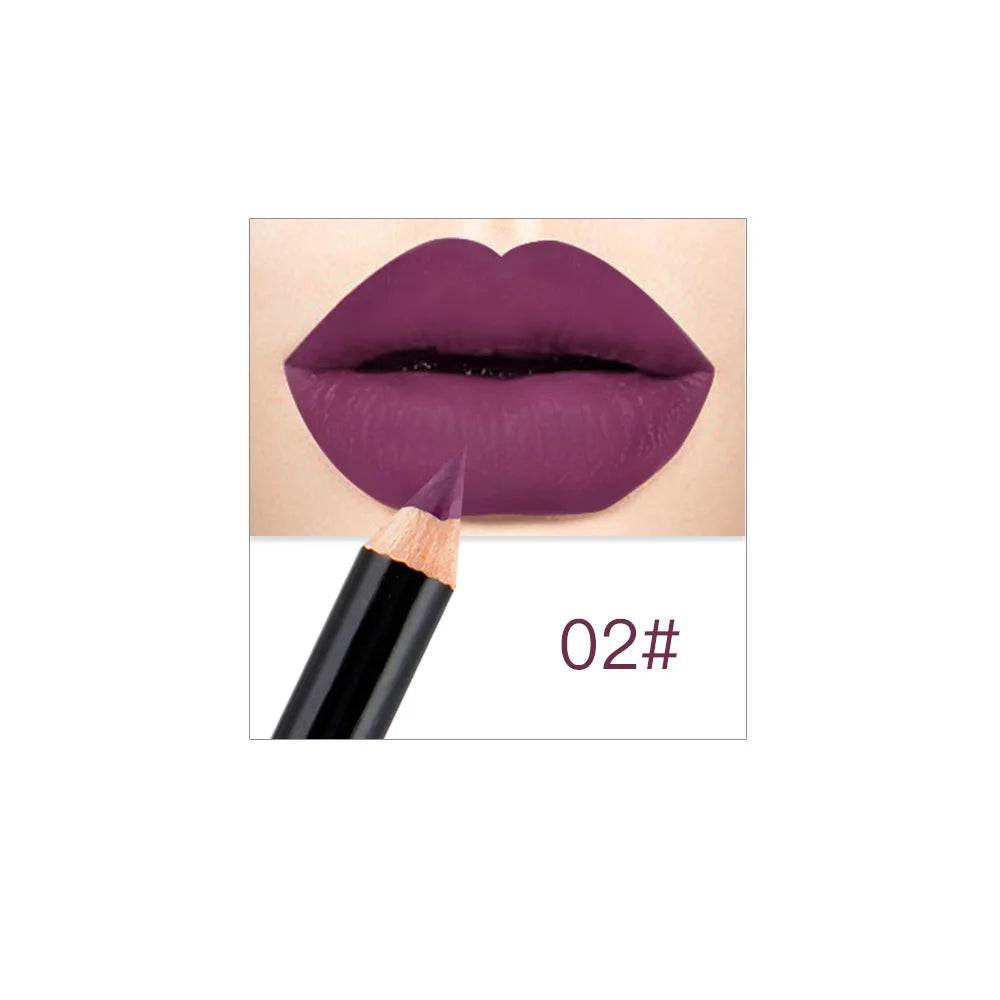 NICEFACE 12 Matte Nude Lipliner Pencils – Waterproof Set Lipliner Pencil Set Qme 2