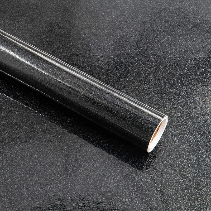 Black Self-Adhesive Vinyl Contact Paper | Waterproof Film Vinyl Contact Paper Qme