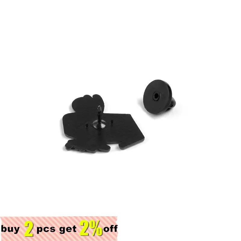 Funny Cartoon Girl Desk Staff Custom Enamel Lapel Pin Enamel Lapel Pin Qme