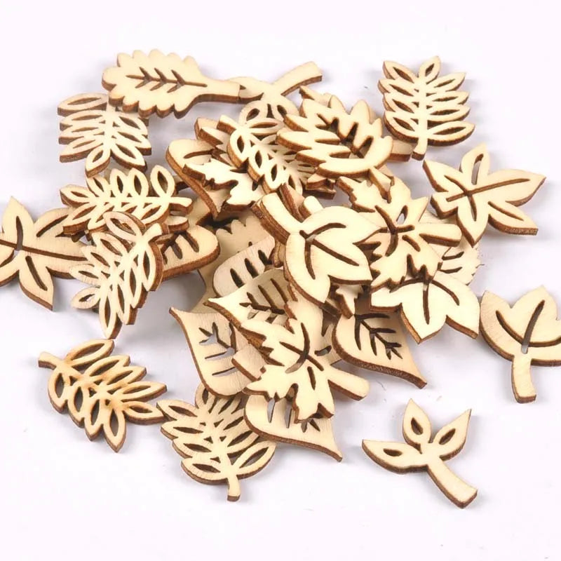Mix Pattern Unfinished Wood Slices 50pcs – DIY Craft Supplies Wood Craft Supplies Qme