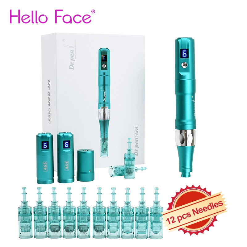 Dr. Pen Ultima A6S Wireless Microneedling Pen + 12 Cartridges Microneedling Pen Qst