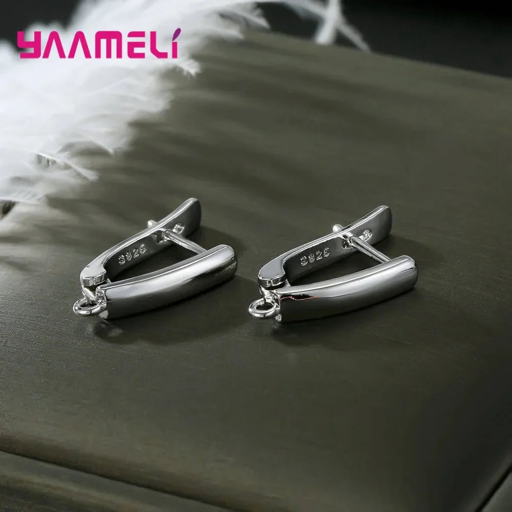 S925 Sterling Silver Leverback Earwire Findings – 27 Styles Earring Findings Qme