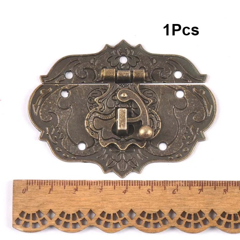 Vintage Brass Latch Hook for Jewelry & Wooden Boxes | 8 Colors Decorative Box Latch Qme 1pcs