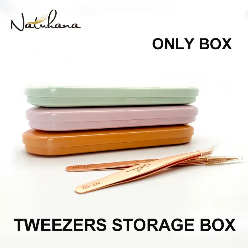 NATUHANA Tweezer Storage Box – Eyelash Extension Organizer Tweezer Organizer Case Qme
