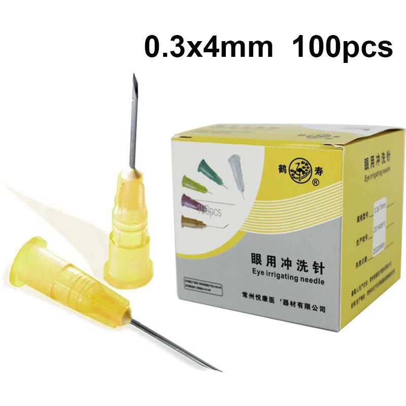 100pcs 30G Disposable Cosmetic Micro Needles 4mm 13mm 25mm Cosmetic Micro Needles Qst 0.3x4mm
