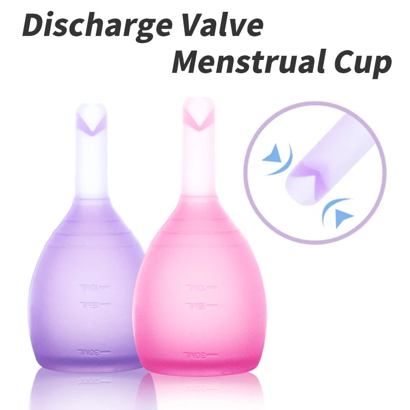 XceeFit Reusable Menstrual Cup – Medical Grade Silicone S & L Menstrual Cup Qst