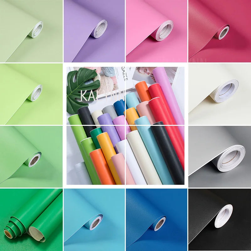Peel & Stick Solid Color Contact Paper – Self-Adhesive Vinyl Peel & Stick Wallpaper Qme