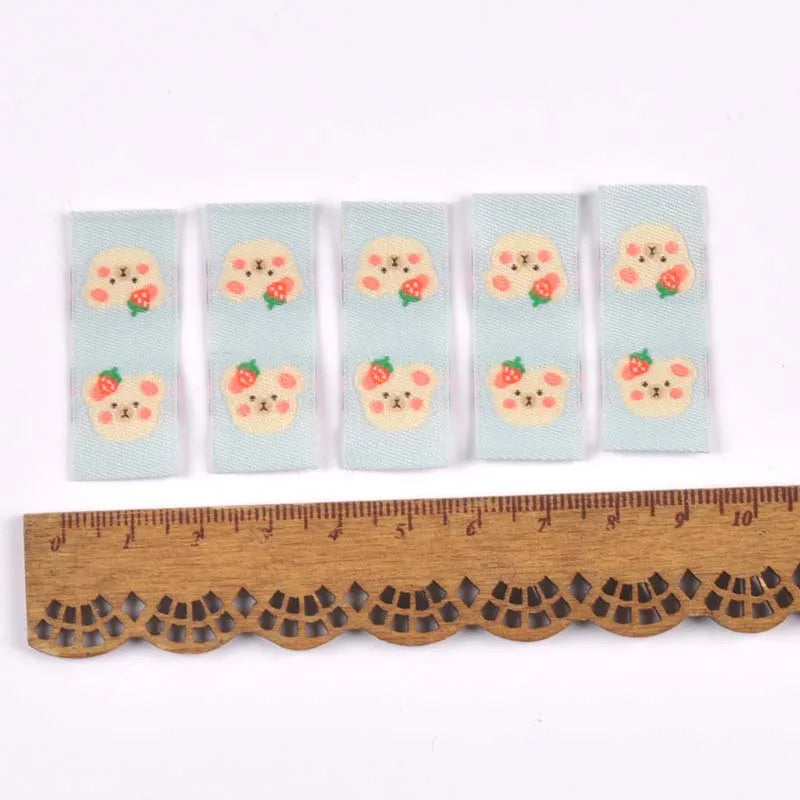 Cartoon Dinosaur Penguin Fabric Labels for Sewing & DIY Crafts Fabric Sewing Labels Qme