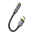 Baseus USB-C to 3.5mm Headphone AUX Adapter – Model L54 Audio Adapter Cable Qst GRAY