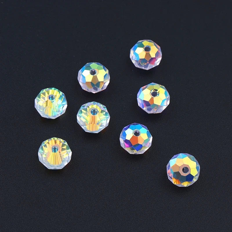 AAA Faceted Crystal Glass Spacer Beads for DIY Jewelry Making Crystal Jewelry Beads Qme 6mm-100pcs