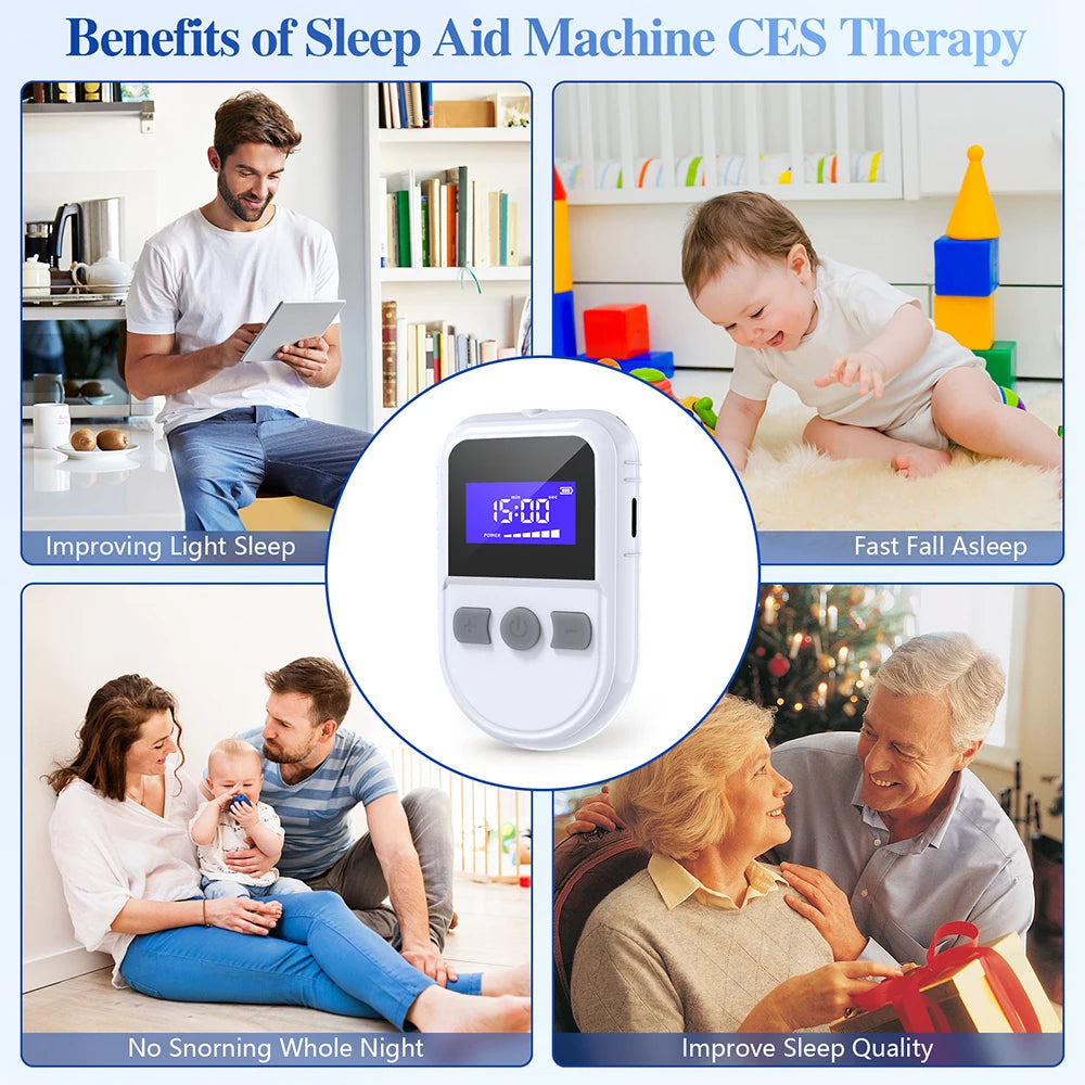 CES Microcurrent Stimulator – Sleep & Relaxation Support Device CES Sleep Device Qst