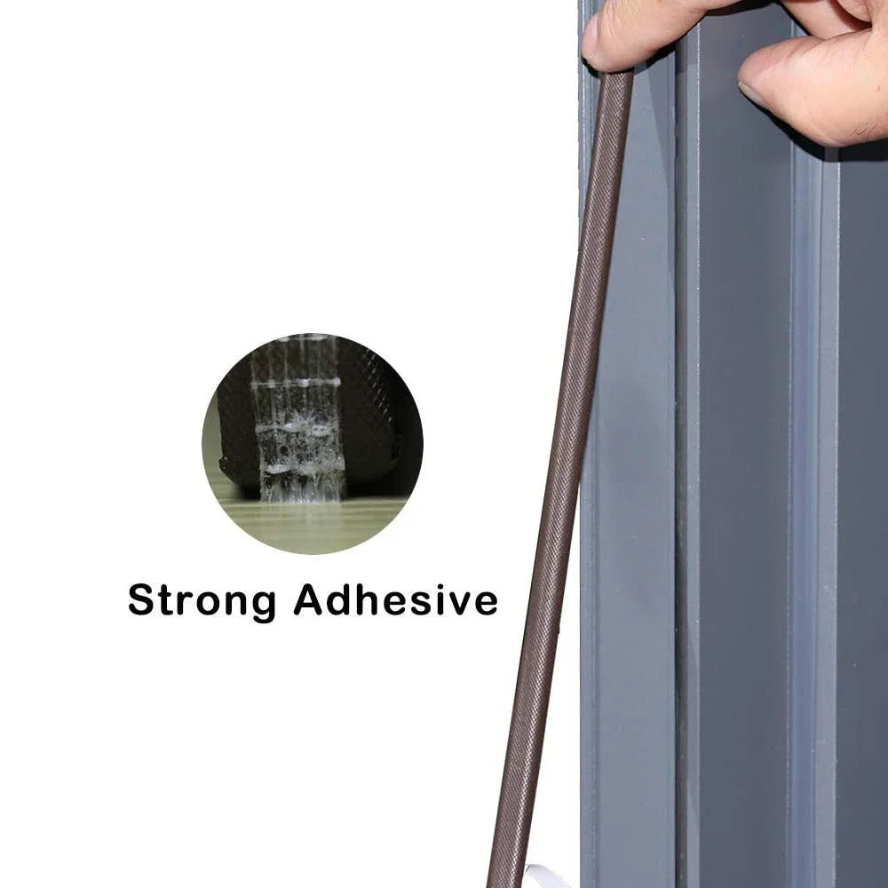 6M PU Acoustic Foam Window & Door Seal Strip Self-Adhesive Foam Weatherstrip Seal Qme
