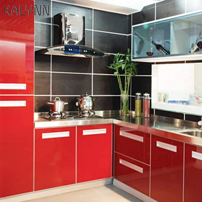 Shiny Red Self-Adhesive Vinyl Contact Paper | Kitchen & Home Self-Adhesive Contact Paper Qme