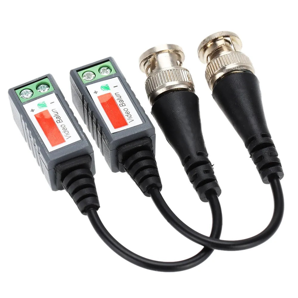 5-Pack Passive CCTV Balun UTP to BNC – 2000ft HD CAT5 Signal CCTV Video Balun Qme