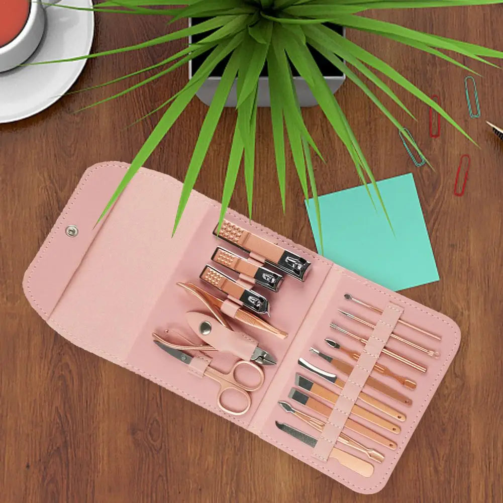 Travel Mini Stainless Steel Nail Clipper & Manicure Set Manicure Nail Clipper Set Qme