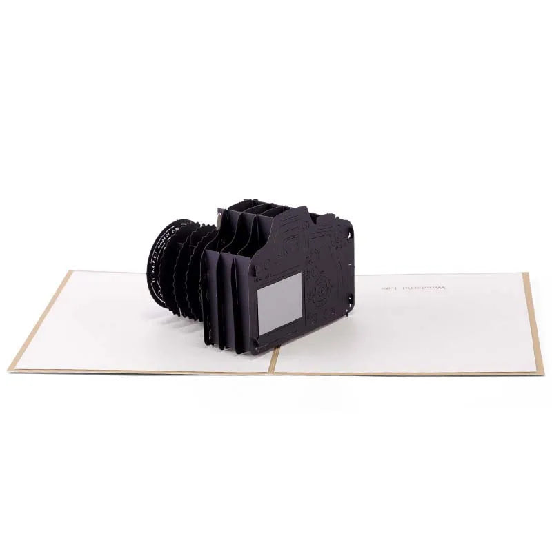 3D Pop-Up Retro Camera Greeting Card | Teacher's Day Gift Pop-Up Greeting Card Qme Default Title