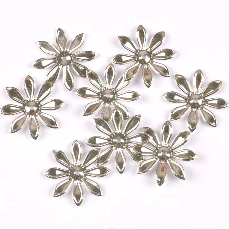 Filigree Flower Connector Wraps 26mm – 20pcs Gold Silver Bronze Filigree Embellishments Qme