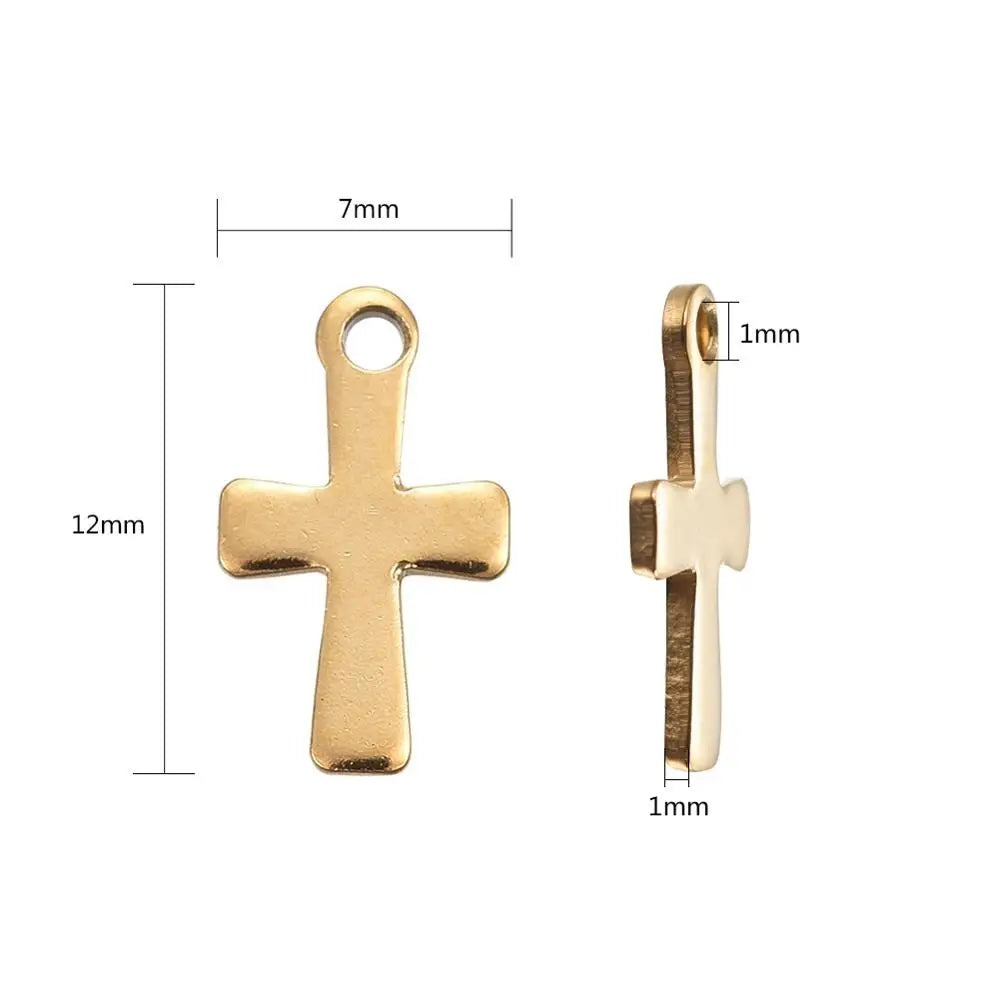 304 Stainless Steel Cross Charms Pendants – DIY Jewelry Making Jewelry Making Charms Qme