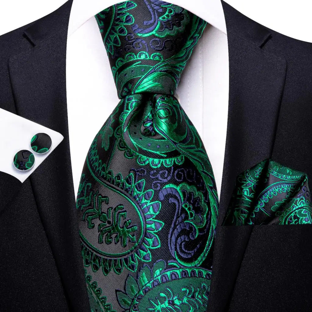 Men's Floral Necktie – Wedding & Party Tie | 46 Colors Floral Necktie Qme SN-3391