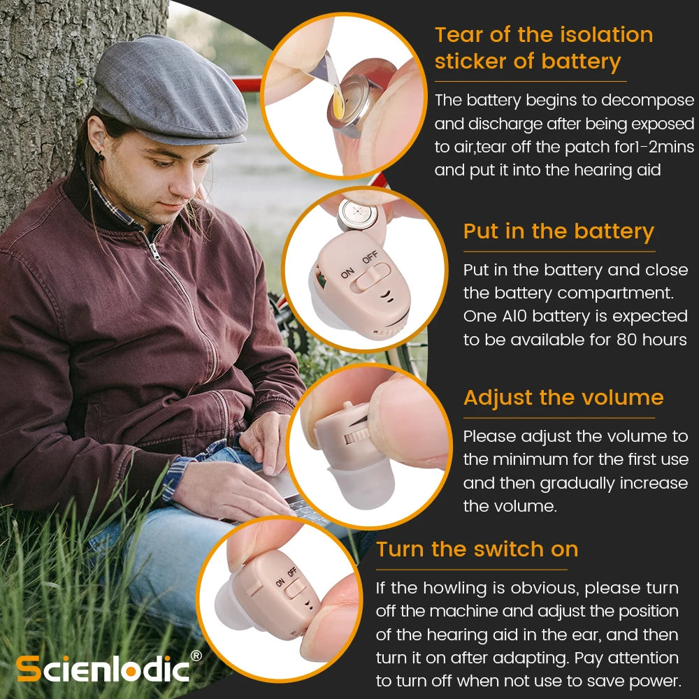 XceeFit ITE Mini Digital Hearing Aid – Sound Amplifier Digital Hearing Aid Qst