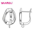 S925 Sterling Silver Leverback Earwire Findings – 27 Styles