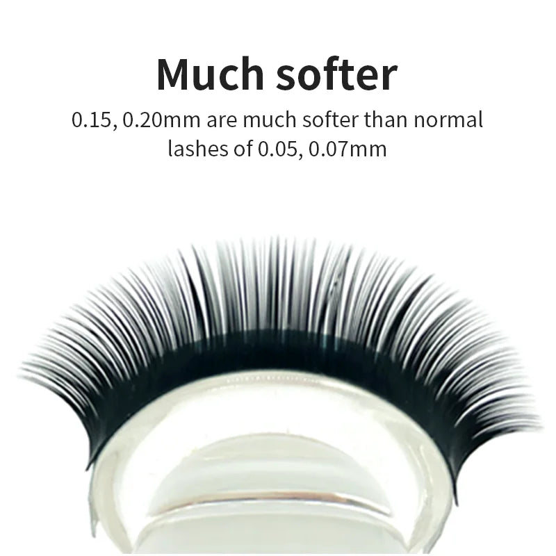 NATUHANA Ellipse Flat Lash Extensions – Korea PBT Split Tips Flat Lash Extensions Qme
