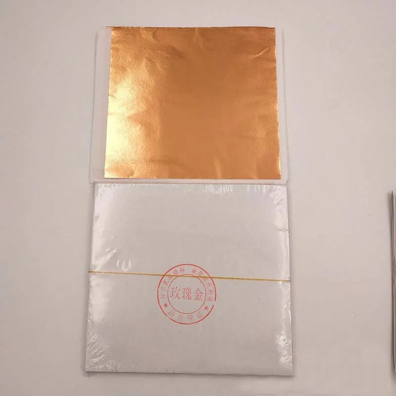 Imitation Foil Gilding Sheets – Gold, Silver & Copper DIY Craft Craft Foil Sheets Qme