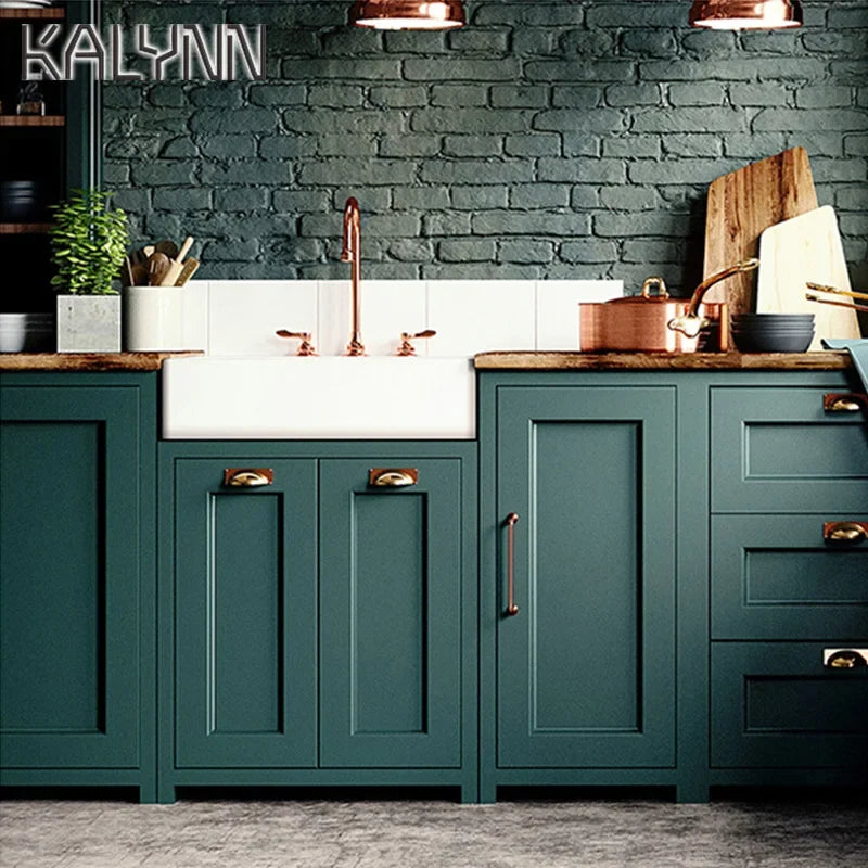 Dark Green Self-Adhesive Vinyl Wallpaper & Drawer Liner – Waterproof Self-Adhesive Wallpaper Qme