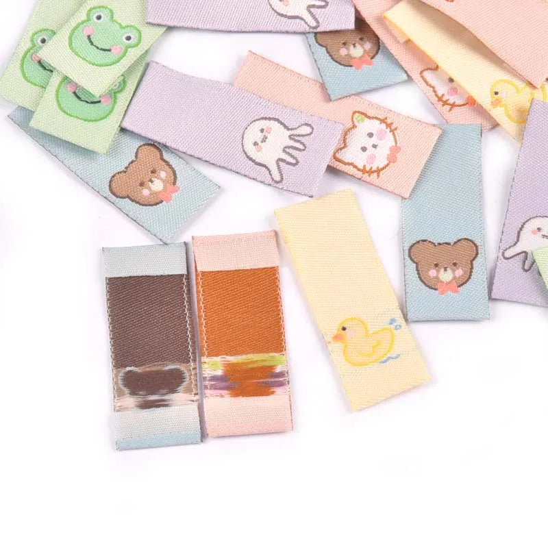 Cute Animal Embroidery Washable Sewing Labels – 50 Pcs Embroidery Sewing Labels Qme
