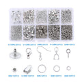 Alloy Earring Hooks, Lobster Clasps & Jump Rings – 8 Colors Jewelry Findings Kit Qme 03