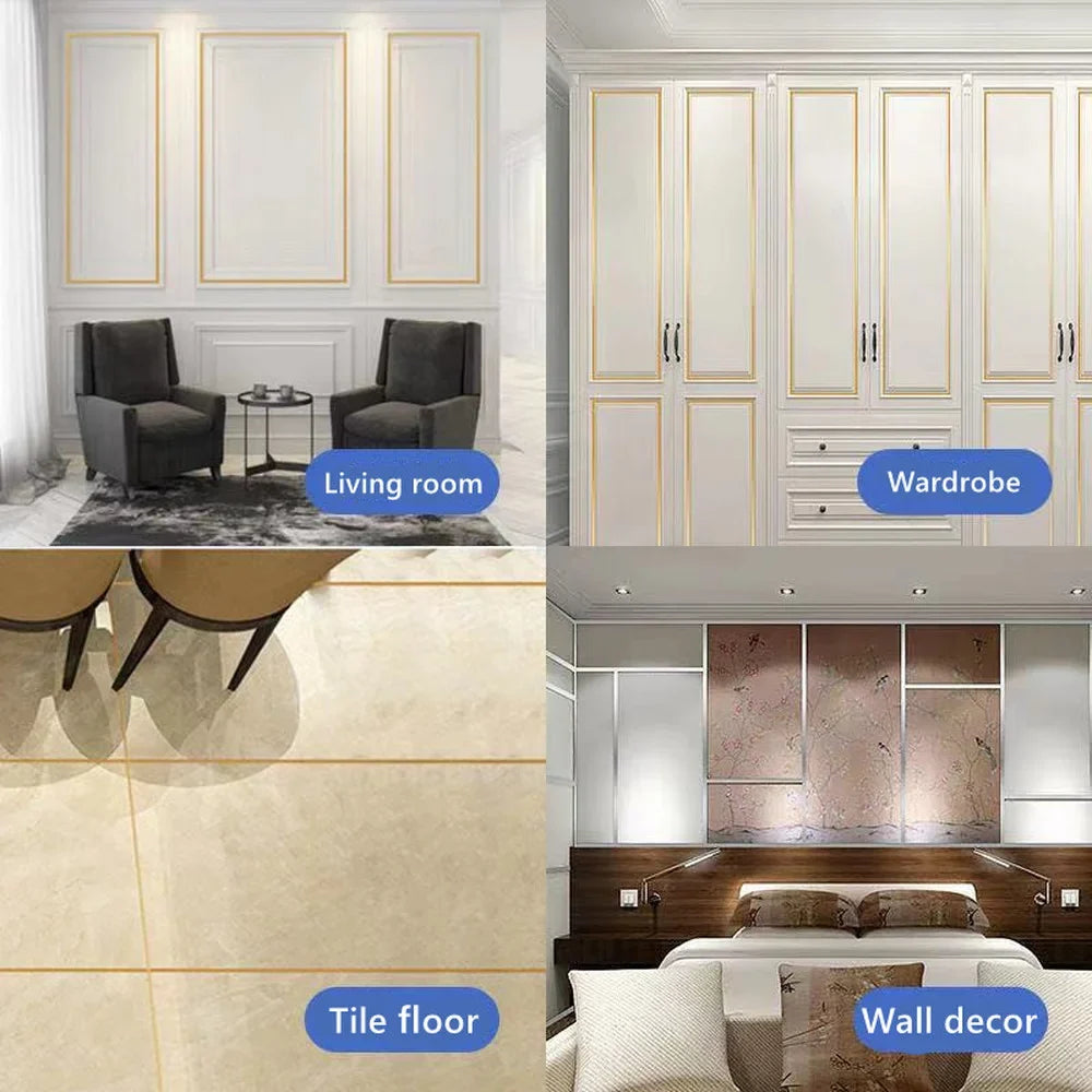 50M Waterproof Self-Adhesive Gap Sealing Strip – Wall & Floor Decor Decorative Sealing Strip Qme