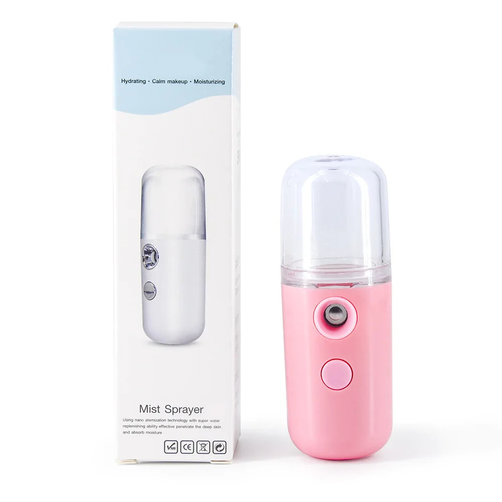 USB Rechargeable Facial Mist Sprayer | Skin Hydration Tool Facial Mist Sprayer Qme