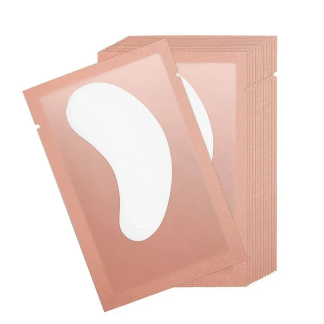 100 Pairs Paper Under Eye Pads for Lash Extensions Lash Extension Pads Qme Pink 100Pairs